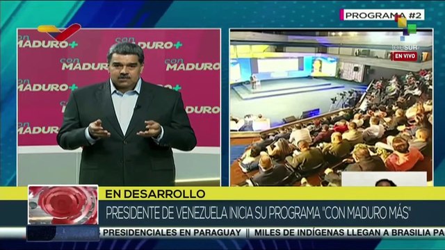 Pdte. de Venezuela aborda en el programa Con Maduro más índices de crecimiento en temas económicos