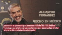 Organizadores de Viña del Mar restringieron alcohol a Alejandro Fernández por miedo a desfiguros