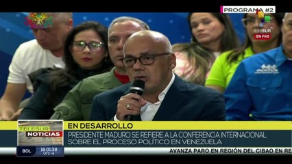 Jorge Rodríguez: Venezuela llevará 5 puntos a evento internacional para fomentar el diálogo político