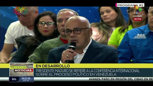 Jorge Rodríguez: Venezuela llevará 5 puntos a evento internacional para fomentar el diálogo político