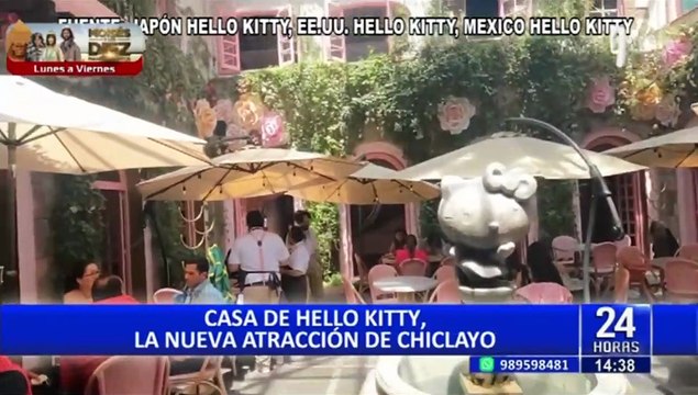 Mujer chiclayana tiene 3000 piezas de Hello Kitty en su casa