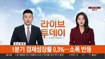 [속보] 1분기 경제성장률 0.3%…소폭 반등