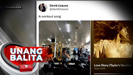 David Licauco, ni-reveal na kantang "Love Story" ni Taylor Swift ang kanyang workout song | UB