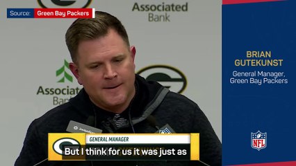 Télécharger la video: Packers GM reveals 'disappointing' aspect behind Rodgers' Jets trade