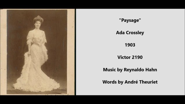 Paysage - Ada Crossley (1903)