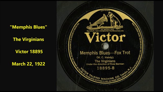 The Virginians - Memphis Blues (1922)