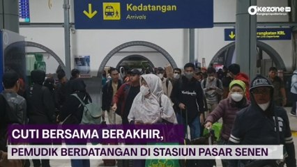 Cuti Bersama Segera Berakhir, Pemudik Terus Berdatangan di Stasiun Pasar Senen