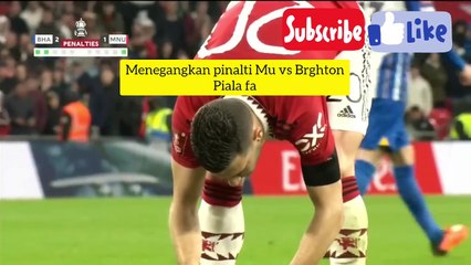 Hasil pertandingan Mancester United vs Brghton di piala fa
