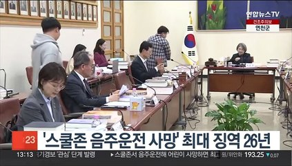 '스쿨존 음주운전 사망' 최대 징역 26년…양형 기준 마련