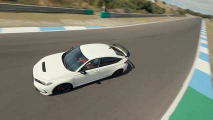 2023 Honda Civic Type R in White Drone Video