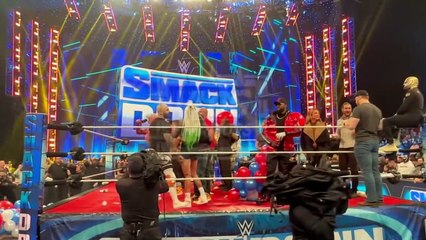 Everyone Sings Happy Birthday to Kurt Angle after WWE Smackdown!!