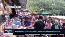 Libur Lebaran, Warga Menikmati Wisata Alam Pemandian Air Panas