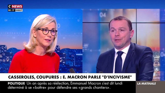 Le Ministre du travail, Olivier Dussopt, estime qu'accueillir les ministres en tapant sur des casseroles, ce n'est pas la démocratie : C'est vouloir faire taire ceux qui ne pensent pas comme vous !