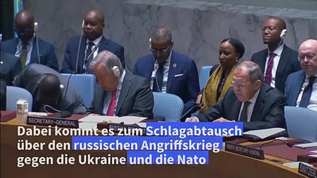 Lawrow leitet UN-Sitzung: Schlagabtausch zum Ukraine-Krieg
