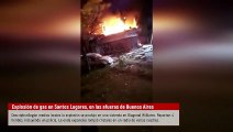 Explosión de gas en Santos Lugares en las afueras de Buenos Aires