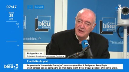 Philippe Dorthe, président du Grand port maritime de Bordeaux
