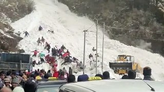 Situation after the eruption of the glacier in Kaghan