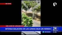 SJL: un herido deja balacera entre presuntas bandas criminales