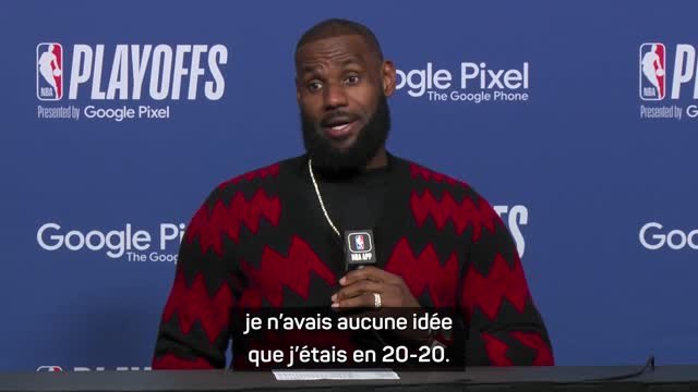 Lakers - James : Je n’avais aucune idée que j’étais en 20-20