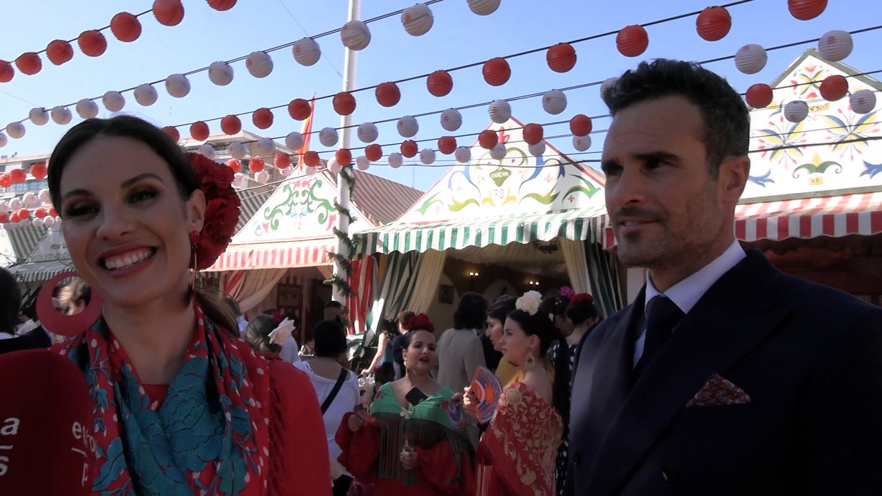 Jessica Bueno y Pablo Marqués comparten su primera feria de Sevilla como enamorados