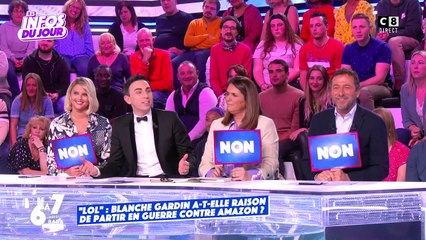 "Une donneuse de leçon insupportable" : l'équipe de TPMP détruit Blanche Gardin après ses critiques contre LOL, qui rit, sort ! et Amazon
