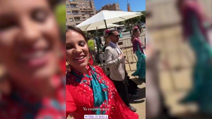 Jessica Bueno y Pablo Marqués comparten su primera feria de Sevilla como enamorados
