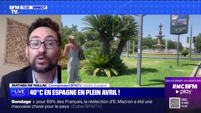 40 degrés à Séville, 33 degrés à Madrid, une vague de chaleur inédite touche l'Espagne à la mi-avril