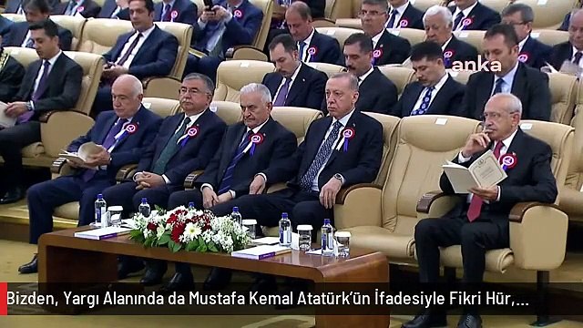 Aym Başkanı Zühtü Arslan: Demokratik Hukuk Devleti Olarak Cumhuriyet Bizden, Yargı Alanında da Mustafa Kemal Atatürk'ün İfadesiyle Fikri Hür,...