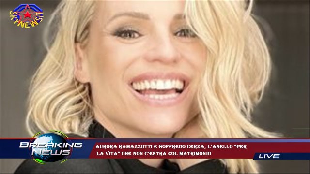 Aurora Ramazzotti e Goffredo Cerza, l’anello “per la vita” che non c’entra col matrimonio