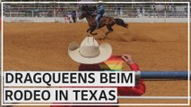Vor Gesetzesänderung: Dragqueens reiten beim queeren Rodeo in Texas