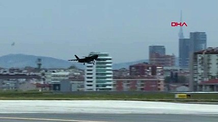 Kızılelma Atatürk Havalimanı'na indi