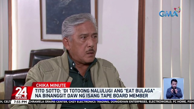 Tito Sotto, nilinaw na hindi totoong nalulugi ang Eat Bulaga na binanggit daw ng isang Tape Board Member | 24 Oras