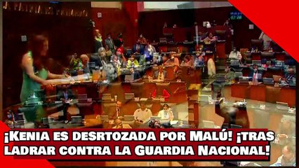 ¡VEAN! ¡Kenia López es desrtozada por Malú Mícher! ¡Tras ladrar contra la Guardia Nacional!