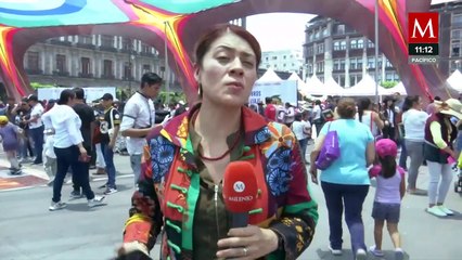 Realizan Festival de las Niñas y los Niños en el Zócalo de la CdMx