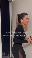 Flávio Furtado prega susto a Bruna Gomes nos bastidores de "O Triângulo"