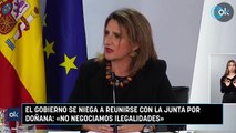 El Gobierno se niega a reunirse con la Junta por Doñana «No negociamos ilegalidades»