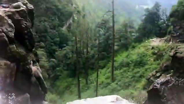 Dangerous Waterfall and Road in Nepal - You must see this..