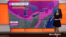 Late-April chill continues for Northeast
