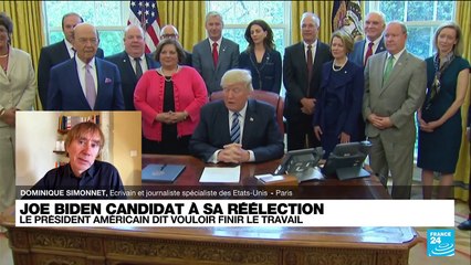 Joe Biden candidat à sa réélection : le président américain dit vouloir finir le travail