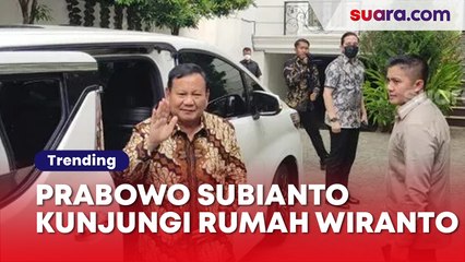 Prabowo Subianto Kunjungi Rumah Wiranto, Langsung Disambut depan Pintu
