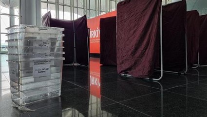 Yurt dışındaki vatandaşlar için İstanbul Havalimanı'nda seçim sandıkları kuruldu