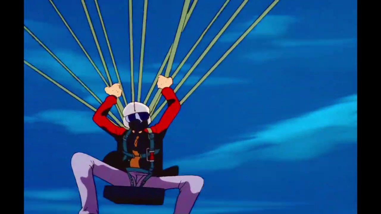 Lupin III: Voyage to Danger - parachute
