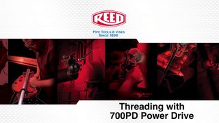 Threading with the 700PD Power Drive - Reed Manufacturing