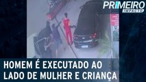 Homem é executado com pelo menos 10 tiros em posto de combustíveis