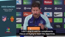 Simeone values achieving objectives over receiving ‘compliments’ for his footballing style