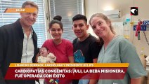 Cardiopatías congénitas: Juli, la beba misionera fue operada con éxito y puede volver a Misiones