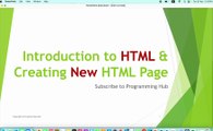 Creating & Running HTML Page | HTML | Programming Hub