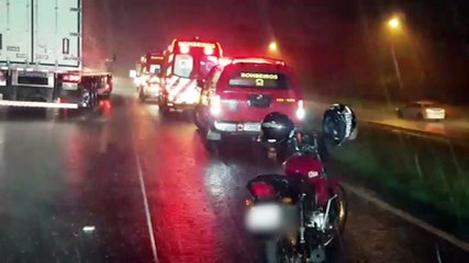 Grave acidente é registrado na BR-277, perto do Trevo da Petrocon