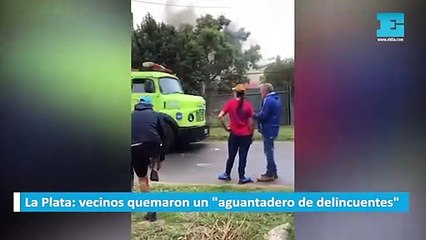 La Plata: vecinos quemaron un "aguantadero de delincuentes"