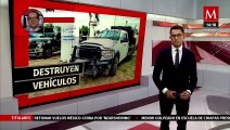 En Tamaulipas, FGR destruye nueve vehículos utilizados por cárteles